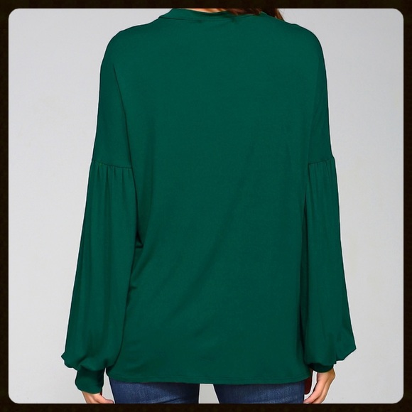 ✨BNWT JERSEY BALLOON BLOUSE✨ - Picture 3 of 6